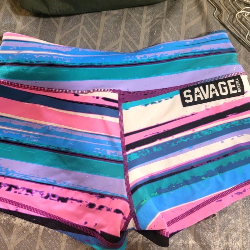 Savage Barbell booty shorts